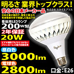 3000ルーメンで、激的に明るい！LED屋外用電球（200W型18W） TK-PAR38-18W　5個以上で送料無料